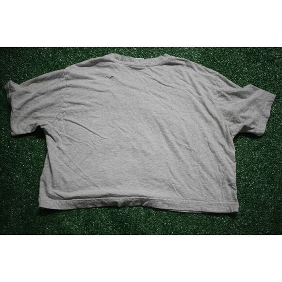 Vintage Reebok Classic Gray Cropped T-Shirt Women’s XS Distressed 90s Style - Picture 5 of 7